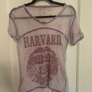 Sheer Harvard Athletic Tee